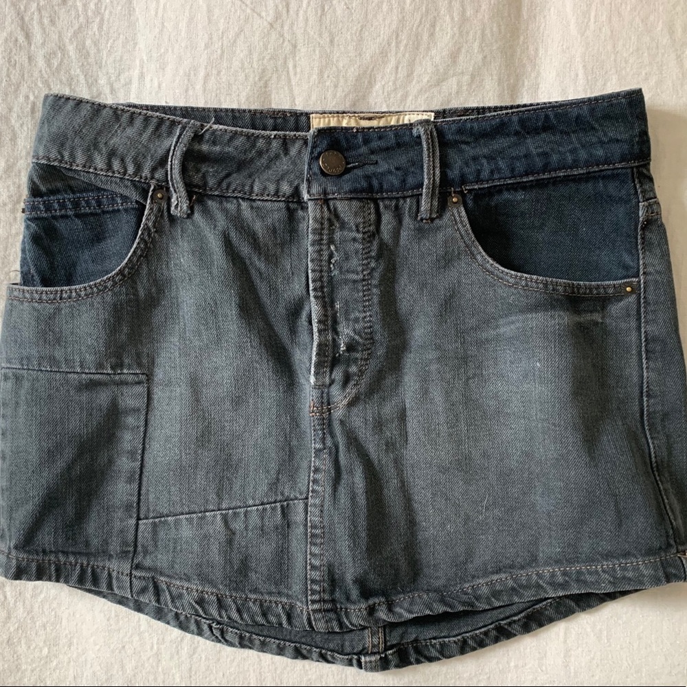Free People denim skirt